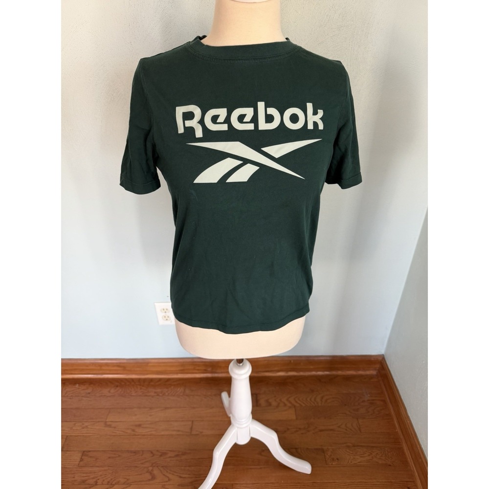 Reebok Mens Identity Big Logo T-Shirt Black Short Sleeve Crewneck Training Sz S
